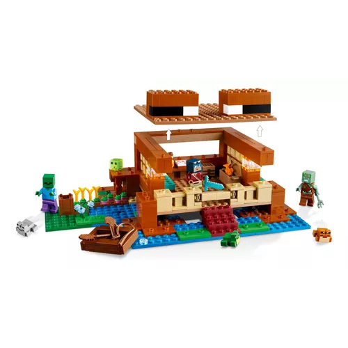 ゆき Lego Minecraft 21256 A Casa Do Sapo Brinquedo Com 400 Peças