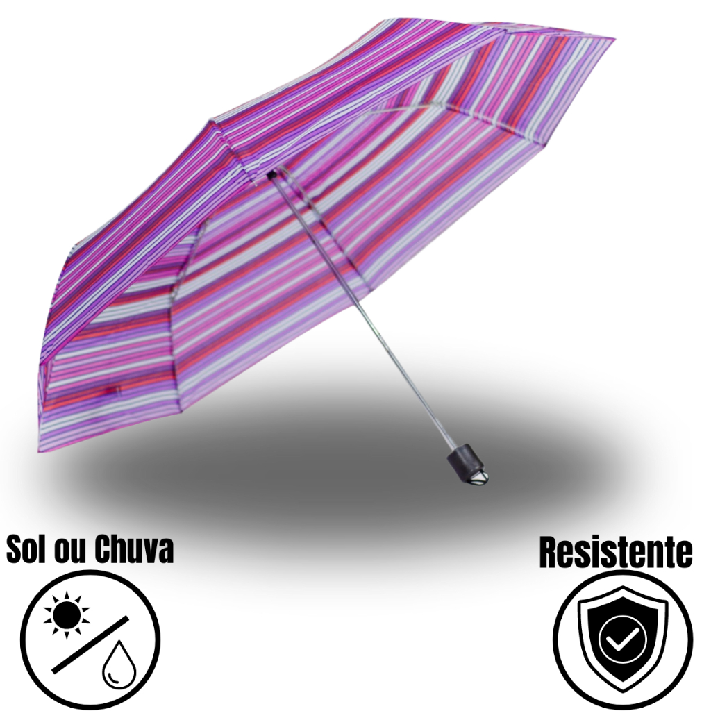 Guarda Chuva Sombrinha Portátil Pratica Dobrável Bolsa Colorida Cores ...