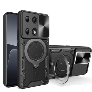 Top Capa Para Redmi Note 13 Pro 4G-- Case Capinha Anti impacto Militar/ Proteção de Câmera/ Suporte