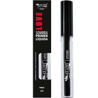 Sombra Primer Líquida Preta Vegana Max Love - Super Preto Vegano