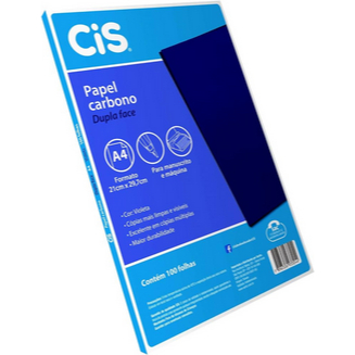 Papel Carbono Cis Dupla Face - 100 Folhas
