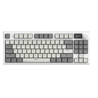 Teclado Attack Shark K86 Mecânico com Tela RGB Sem Fio Inglês - Cinza