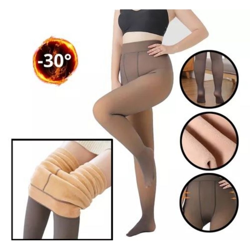 Meia Calça Lã Termica Plus Size