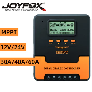 Controlador De Carga Painel Solar 100% Mppt 30a/40a/60a 12 / 24v JOYFOX
