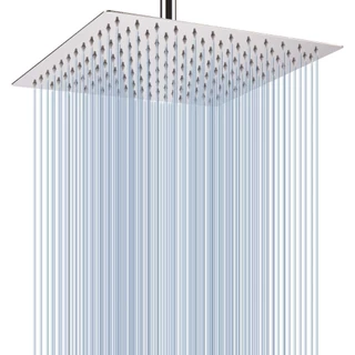 20 X 20 CM Ducha chuveiro inox quadrado 30x30 cm Com braco