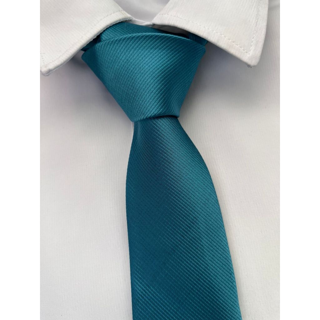 Gravata Semi Slim Azul Turquesa
