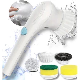 Escova De Lavar 5 Em 1 Conjunto De Escovas De Limpeza Louças Elétrica Multifuncional USB recarregável De Cozinha Banheiros Azulejos Casa Lavagem Rápida