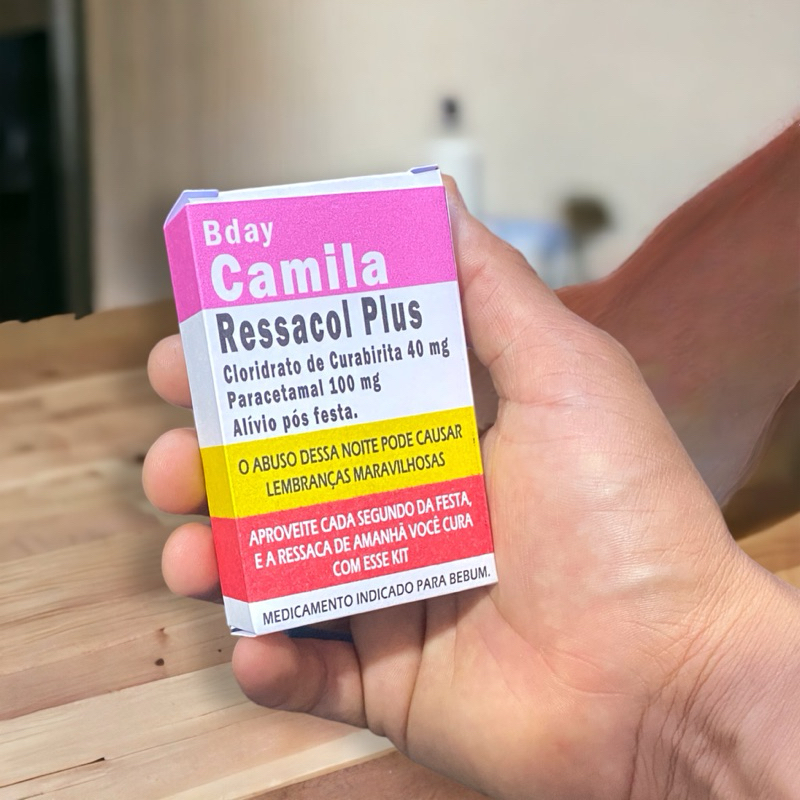 Caixinha Kit Ressaca Personalizadas, formatura, casamento, aniversário ...