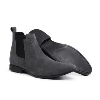 BOTA CHELSEA MASCULINA CAMURÇA CINZA