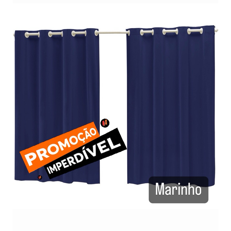 Cortina Blackout PVC 2,20 larg X 1,40 alt bloqueia 100% a Luz indicado para Quarto , sala , Cozinha e escritório blecaute decoração para varão de 1,50 metros