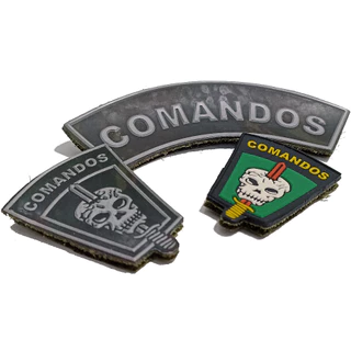 Patch Emborrachado Comandos Gorro Eb