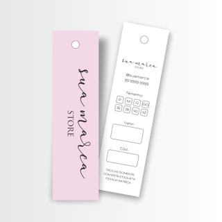 Etiqueta tag palito personalizada - 1000 un