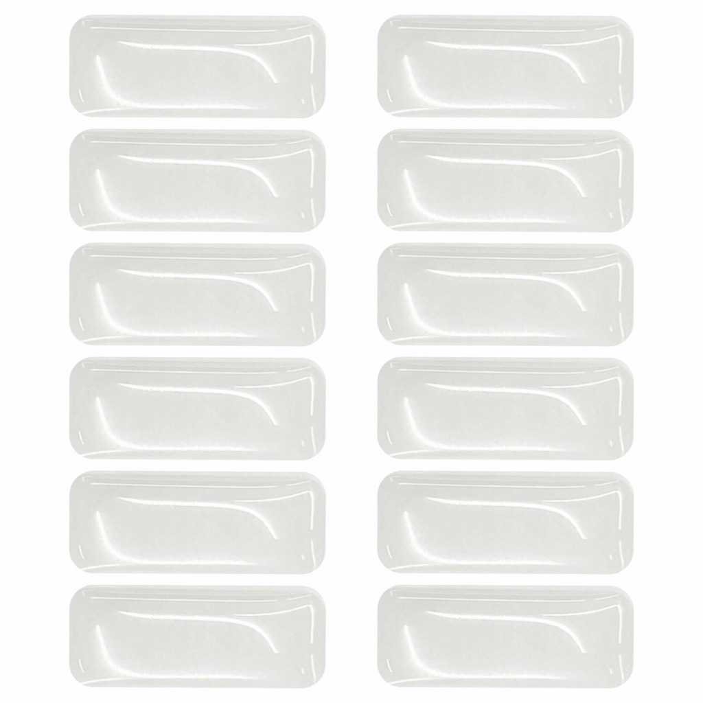 Protetor Anti Impacto Silicone Adesivo Retangular 25x10mm C/12