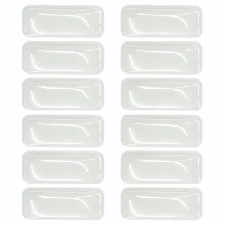 Protetor Anti Impacto Silicone Adesivo Retangular 25x10mm C/12