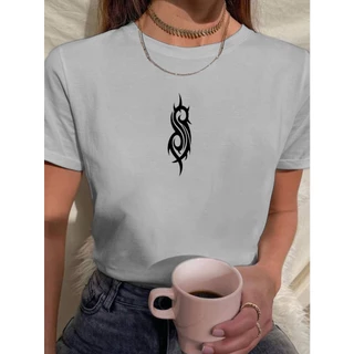 Camiseta T Shirt Babylook Feminina Slipknot Banda Festival Musica Simbolo 100% Algodão Premium