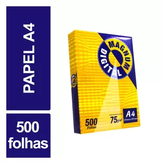 Papel Sulfite Branco A4 Magnum Digital C/500 Folhas 75G