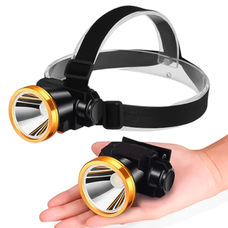 Lanterna De Cabeça Capacete Led Potente Recarregável Bike Trilha Pro Escavação Caverna Camping Pesca em Oferta na Shopee