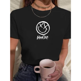 Camiseta T Shirt Babylook Feminina Blink 182 Banda Musica Varias Cores 100% Algodão Premium