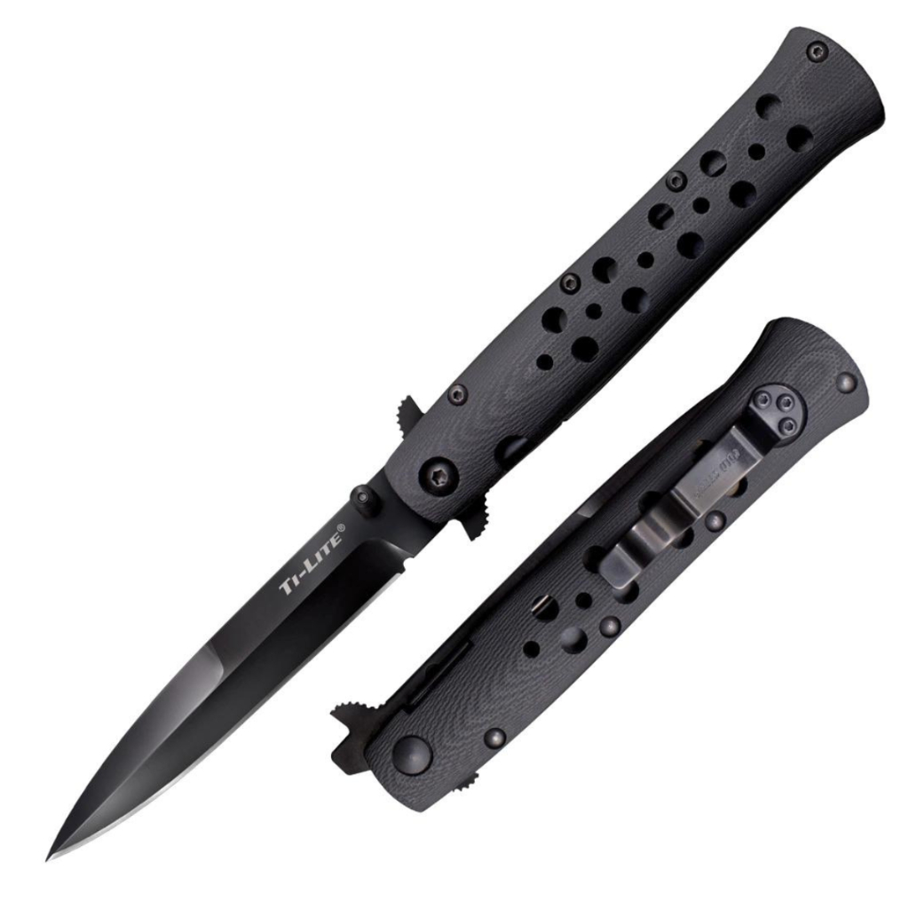 Canivete Preto Ti-lite Cold Steel Multi Uso Velado HZ0531