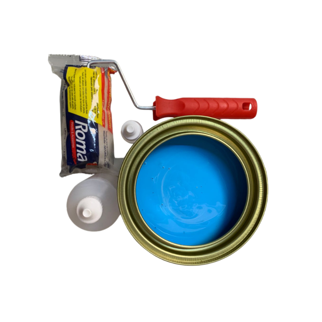 Gelcoat Azul P/ Piscina 1.03kg + 100ml Parafina + Rolo - Kit | Shopee ...