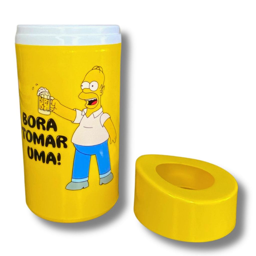 THE SIMPSONSドリンクホルダー Porta Garrafa 600ml Suporte Cerveja Térmico Homer Simpson | Shopee