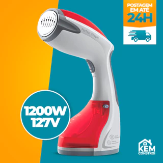 Ferro de Passar a Vapor Black+Decker Vaporizador Portátil Higienizador Vermelho 127V e 220v 1200W