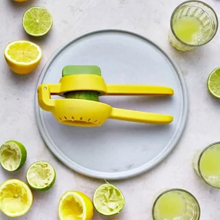 Espremedor de Limão Laranja Giratório 2 em 1 Suco Frutas Caipirinha Perfeita
