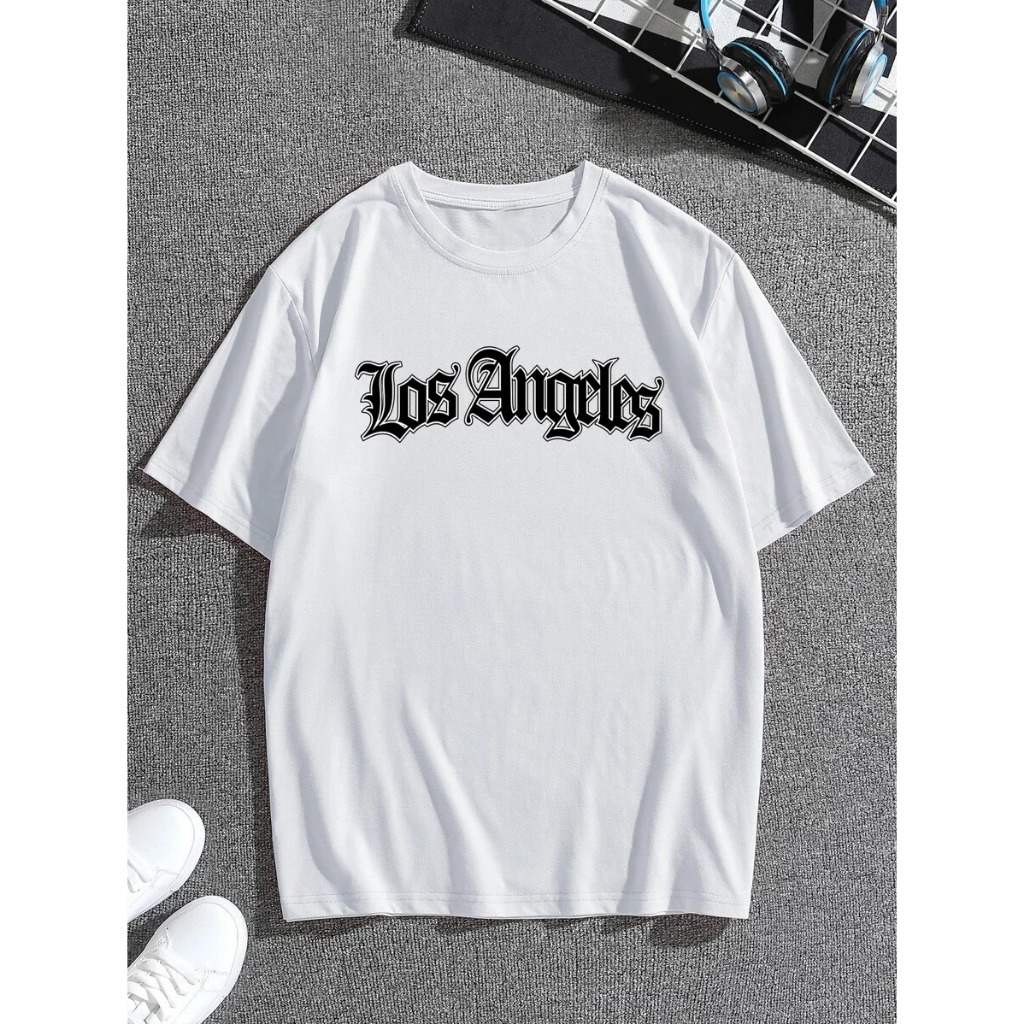 CAMISETA BÁSICA MASCULINA LOS ANGELES STREET PROMOÇÃO