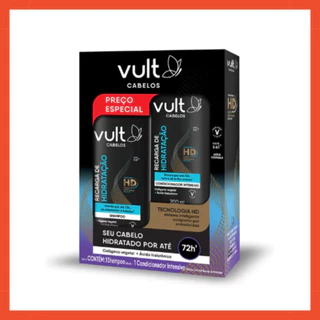 Kit Vult Recarga de Hidratação: Shampoo 200ml + Condicionador 200ml - Vult