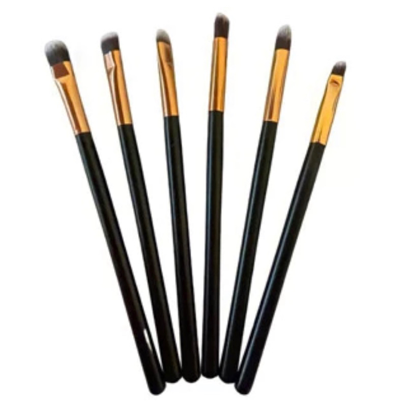 Kit de pincel com 6 peças Cor preto