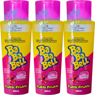 KIT 3 SABONETE BABABELL TUTTI FRUTTI BELL CORPUS COSMÉTICOS HIGIENE PESSOAL