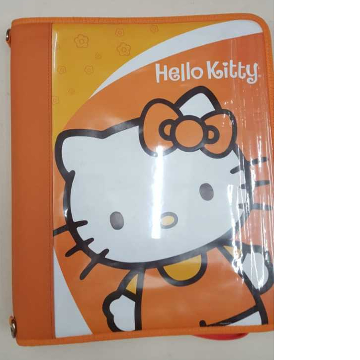 Fichário Ziper Hello Kitty Plástico Ano 2004 (Ler a descrição do