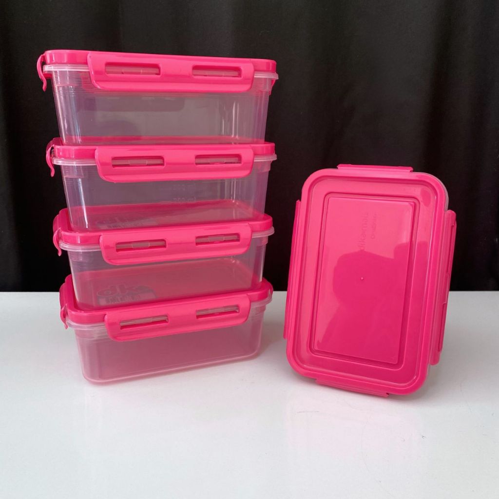 Container Rosa com Trava de 500ml | Shopee Brasil