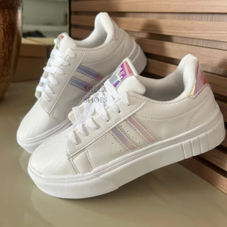 Tenis Holografico Feminino 2 Listra 34 Ao 39