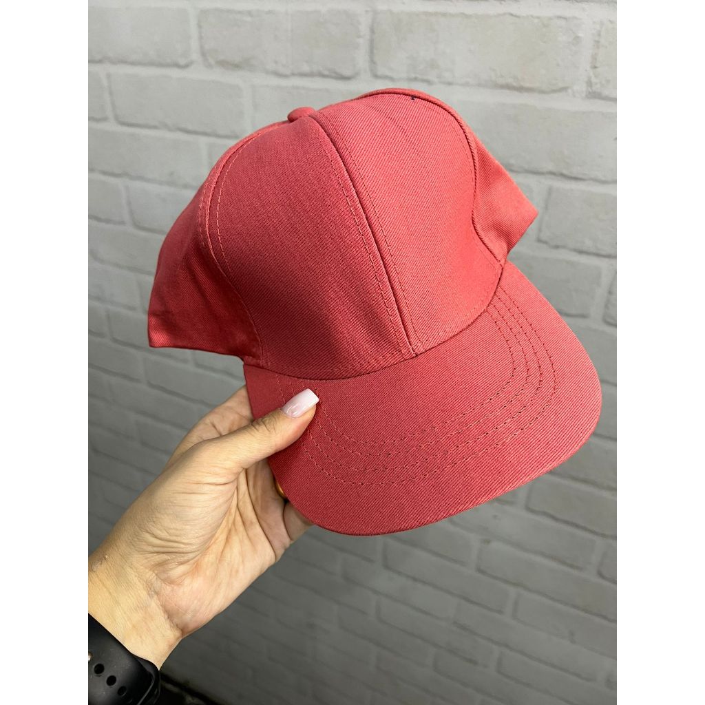 Boné Liso Básico Adulto Unissex Ajustável Aba Curva Em Cores | Shopee ...