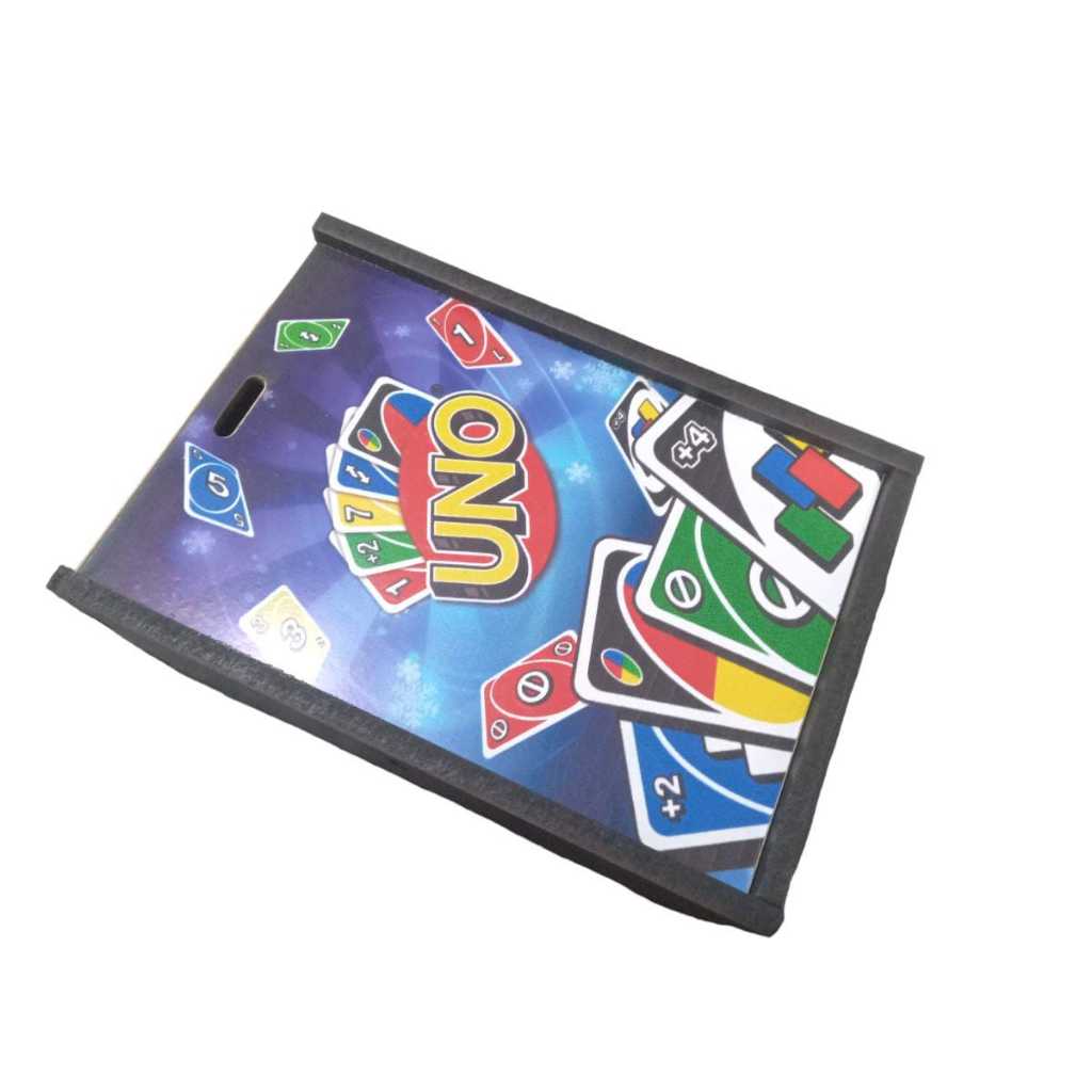 Estojo Caixa Para Baralho Jogo De Uno Mdf