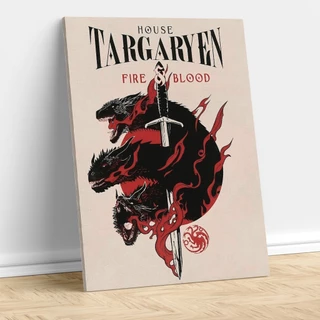 Placa Decorativa MDF Game of Thrones Grande Quadro GOT Decoração & Parede