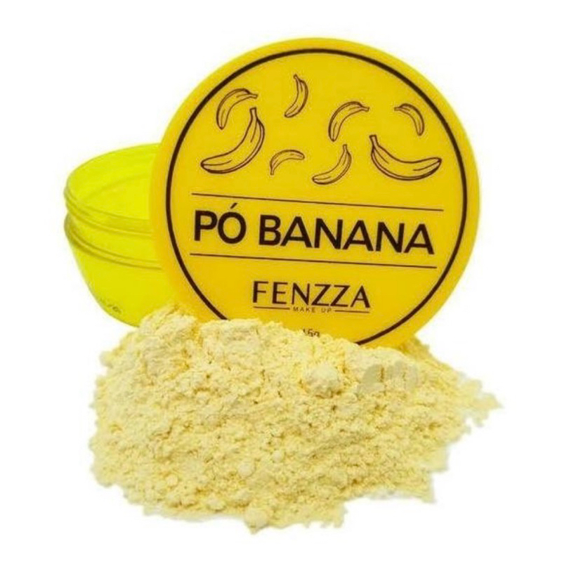 Pó Banana Translúcido Fixador para Maquiagem Fenzza.