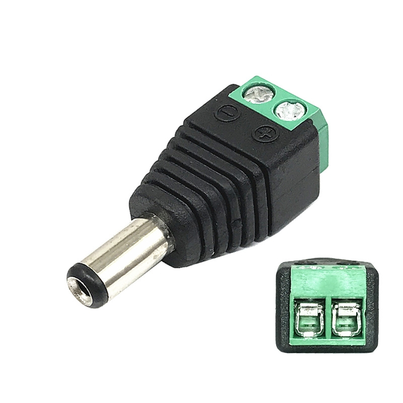 Kit 100 Unidades Conector Plug P4 Macho Bone Alimentação Camera Cftv ...