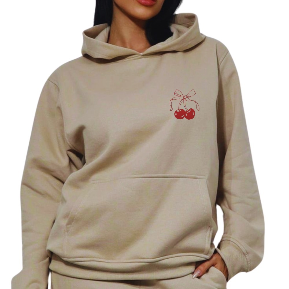 Blusa De Frio Canguru Com Capuz Moletom Feminino Larguinho