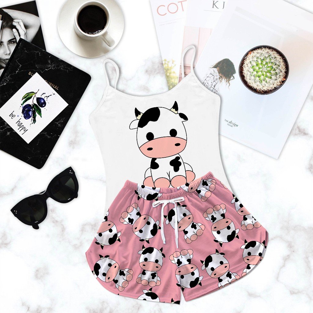 Pijama Feminino Baby Doll Adulto Blogueira