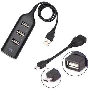 Mobilador Hub 4 Portas Usb Para Celular Com Entrada Micro Usb V8 Adaptador Teclado Mouse Impressora Fone Otg V8 Kit Gamer em Oferta na Shopee