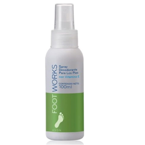 Spray Déodorant & Désodorisant Pour Les Pieds AVON Footworks - 100 Ml - Hydratant Au Menthol - Neuf
