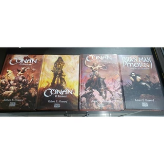 Conan + Bran Mak Morn Coleção de Luxo Pipoca e Nanquim Praticamente Novos com Marcadores de Página.