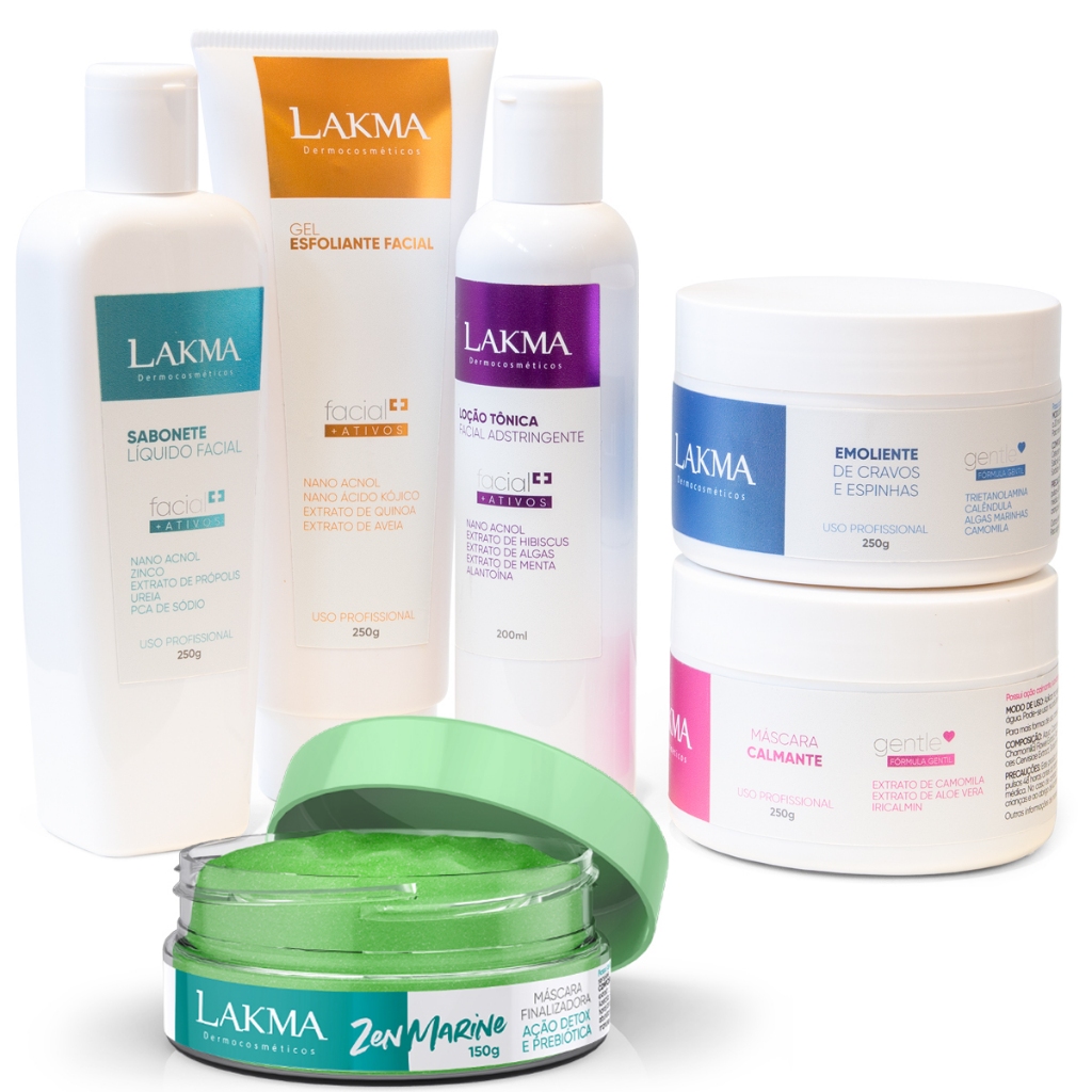 Pele's Ceramiron Lakau & Mahina セット新着です！ Kit Lakma: Limpeza De Pele Profunda Profissional 5 Itens + Máscara