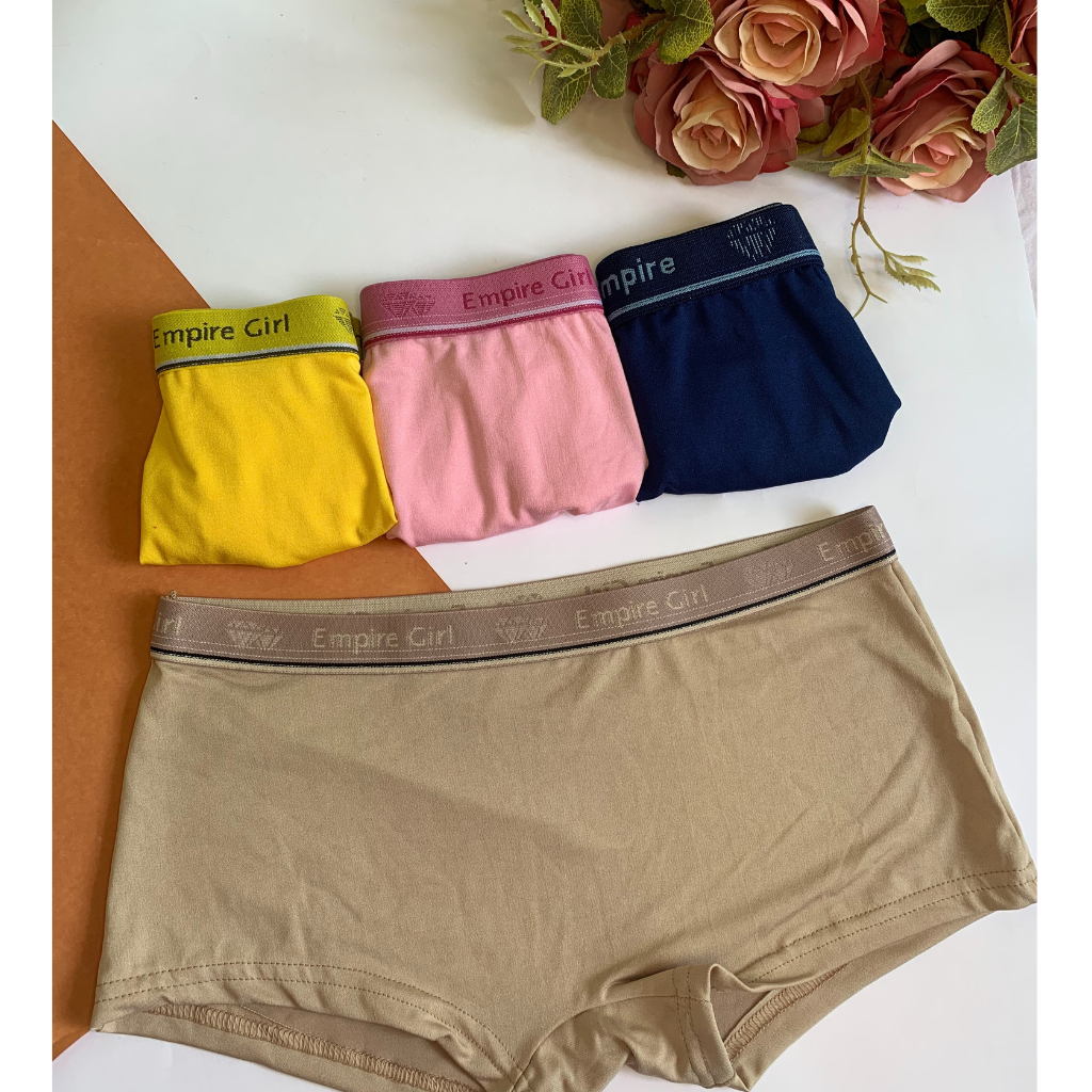 Kit 12 Box boxer feminina microfibra moda intima forro de algodão adulto cueca feminina