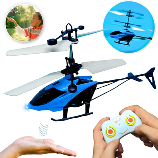 Helicoptero Controle Remoto E Sensor Indução Brinquedo Recarregável Mini Aeronaves Sem Fio Suspensão