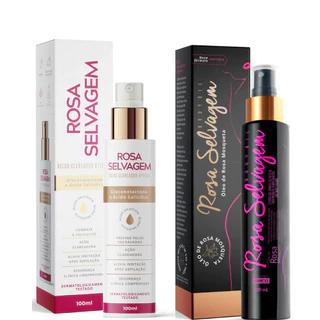 Kit Rosa Selvagem Óleo + Ácido clareador 2x100ml