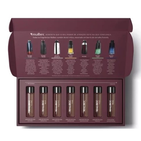 Kit Coleção Malbec - O Boticário - Masculino - 7 Fragrâncias 4ml ...