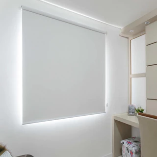 Cortina Blackout Persiana para portas e janelas de quarto sala cozinha escritório varanda decoração elegante cor branco preto cinza bege | Bekaflex